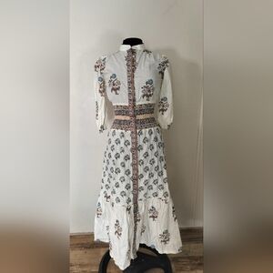 Bohemian Floral Long Sleeve Dress